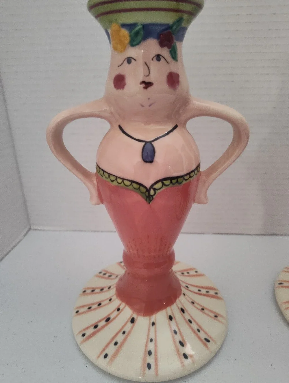 Set of 2 Pfaltzgraff Candlestick Holders The Secrets of Pistoulet Jana Kolpen